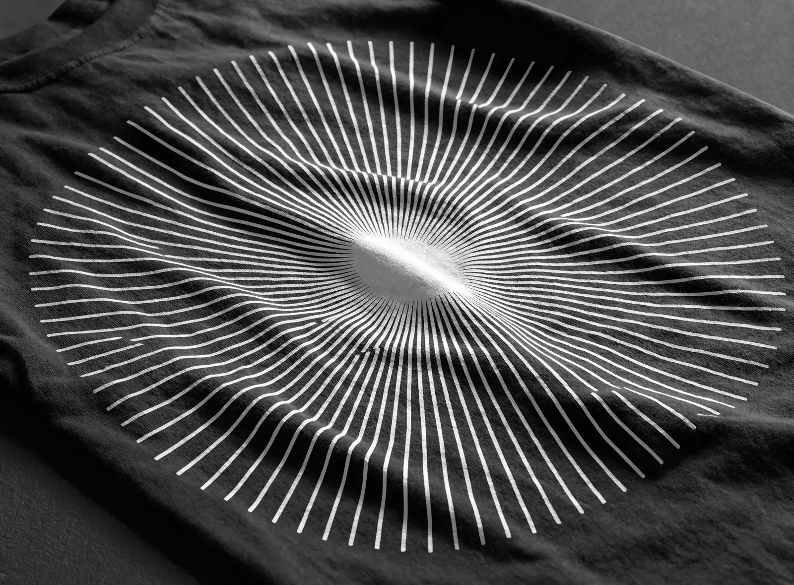 Vintage soft hand print, macro