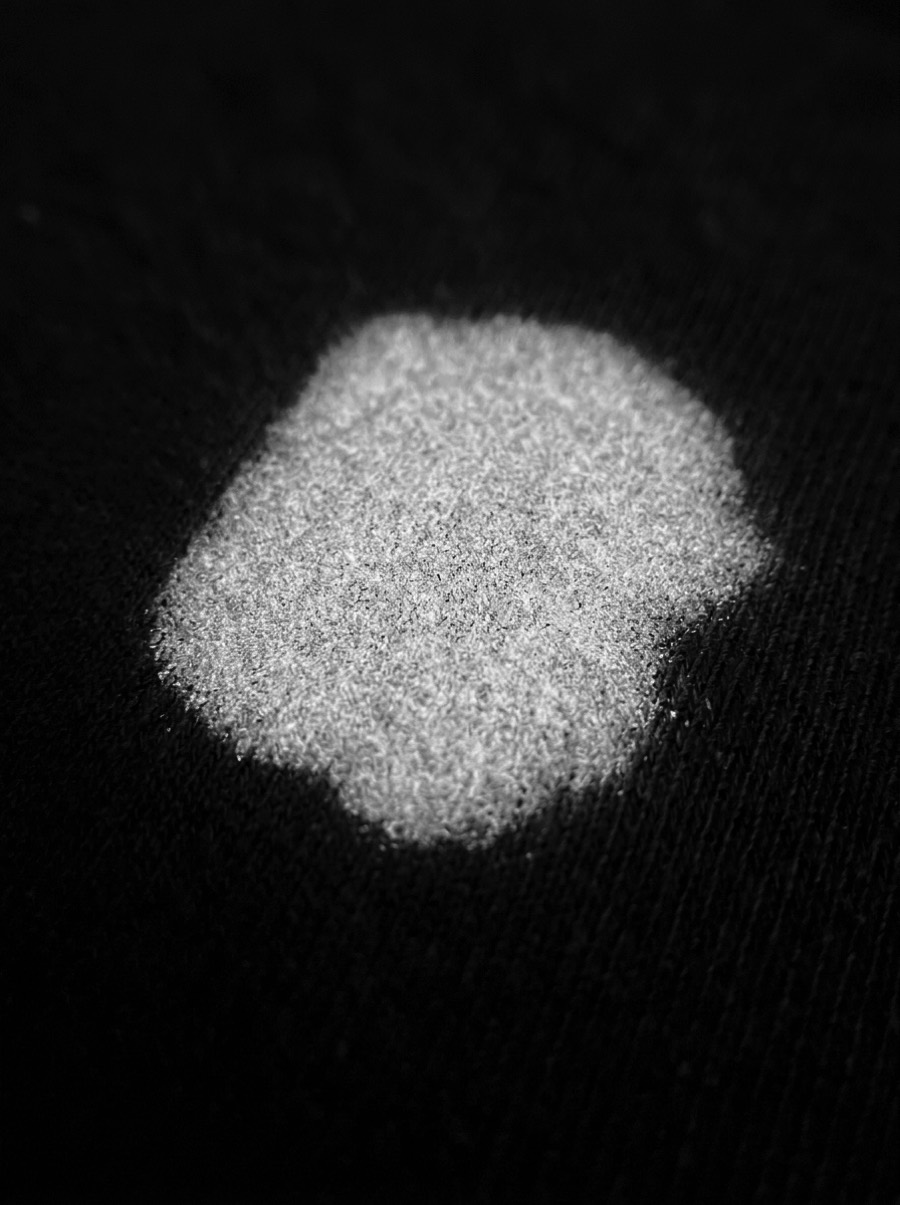 Glow in the dark ink, macro